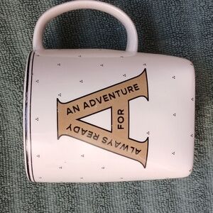 Anthropologie Letter Monogram Initial “A” Always Ready For An Adventure Mug